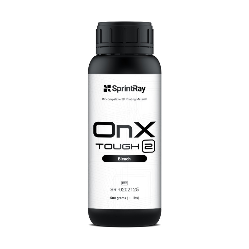 Résine SprintRay OnX Tough 2 - Bleach - 500g Résine SprintRay OnX Tough 2 - Bleach - 500g