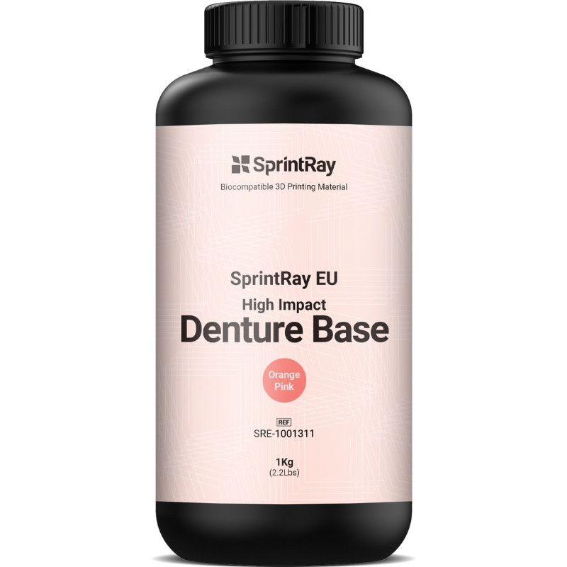 Résine SprintRay High Impact Denture Base - Shade Orange pink - 1kg Résine SprintRay High Impact Denture Base - Shade Orange pink - 1kg