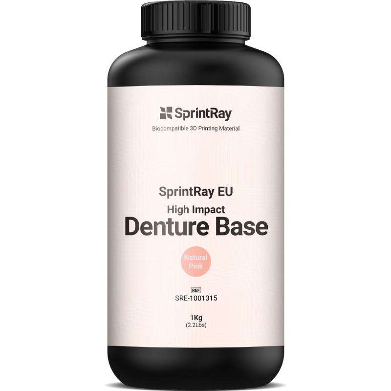 Résine SprintRay High Impact Denture Base - Shade Natural pink - 1kg Résine SprintRay High Impact Denture Base - Shade Natural pink - 1kg