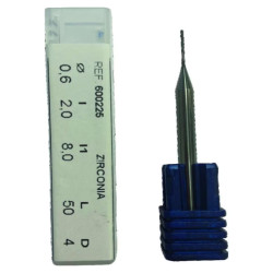 Outil diamanté 3 lames diamètre 0.6mm (zirconia) DGShape