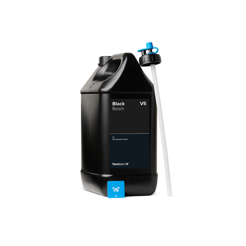 Résine Formlabs Noire V5 pour Form 4/B (5L) Résine Formlabs Noire V5 pour Form 4/B (5L)