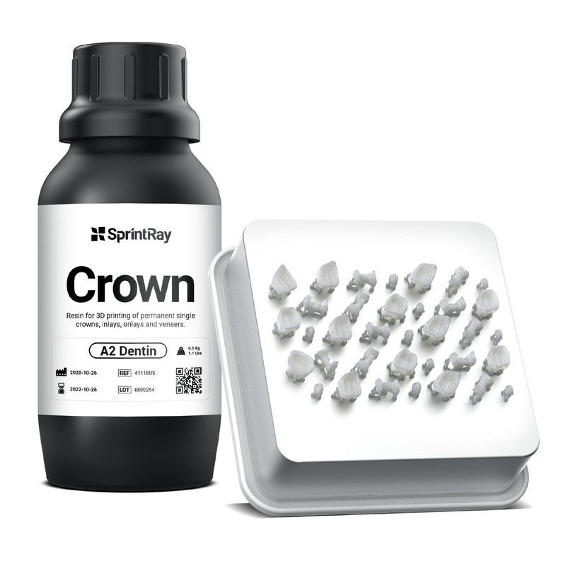 Résine SprintRay Crown A2 - 500 ml Résine SprintRay Crown A2 - 500 ml