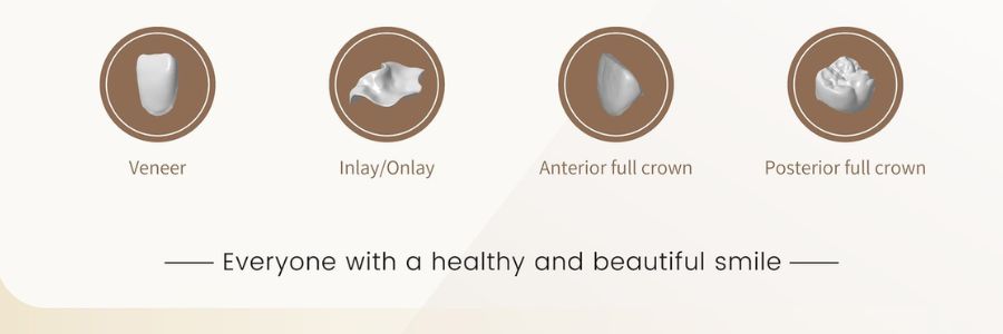 Applications Hybrid-ceramic Cameo KrystaHybrid Aidite